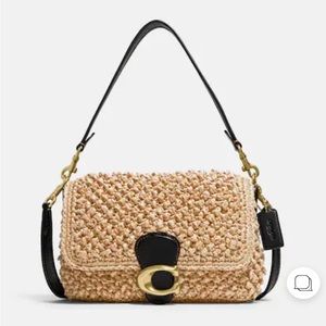 Coach paper straw tabby bag